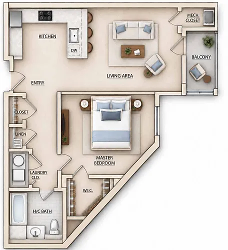 Floor plan 406