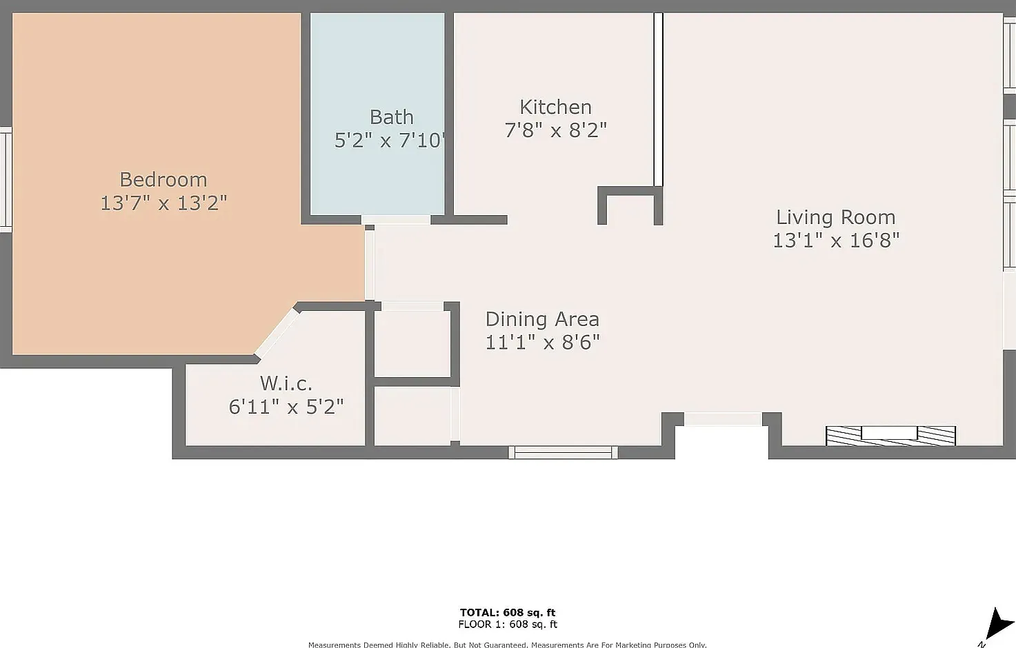 1 bed, 778 sqft, $1,200 — Photo 2