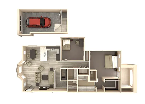 Floor plan Veranda with Direct Access Garage