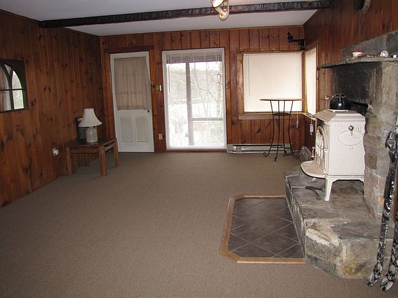 living room and lake view