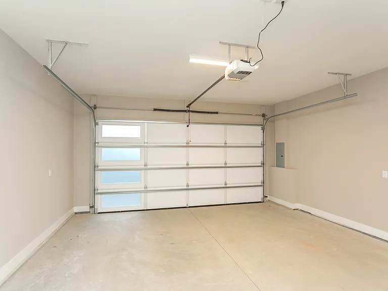 two car garage with room for storage
