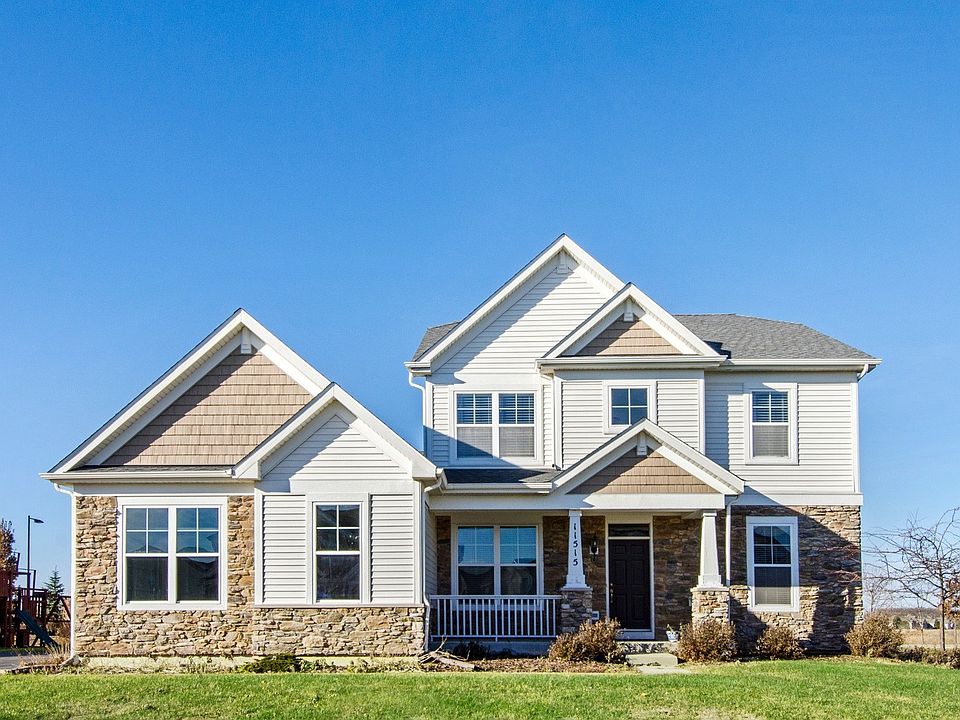 Elevation C ~ includes front porch w/ prairie style pillars