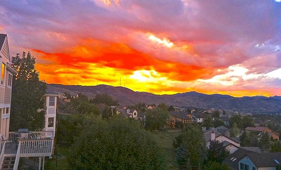 Gorgeous views from the back deck.