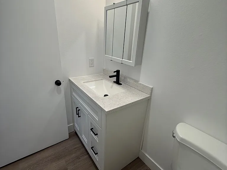 Remodeled bathroom.