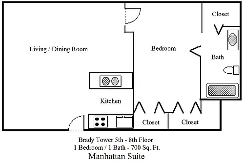 Floor plan Manhattan