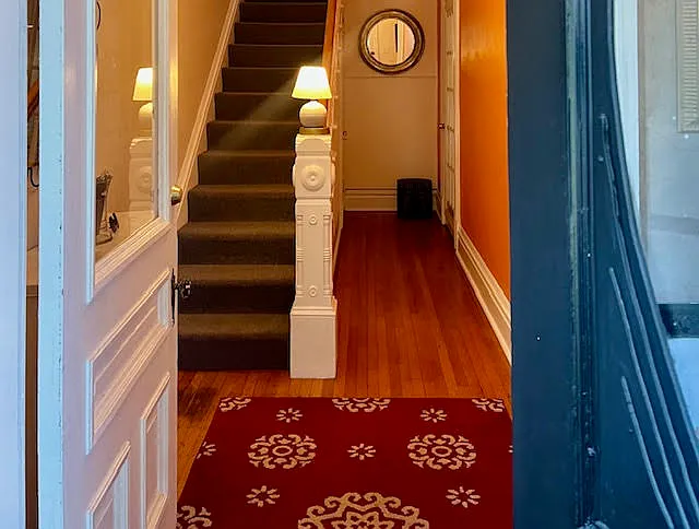 Entrance to 2nd floor apartment which is two levels!