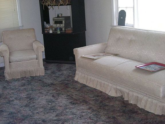 Spacious living room with natural light