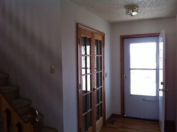 Main entrance & french doors to office/dining room & stairs