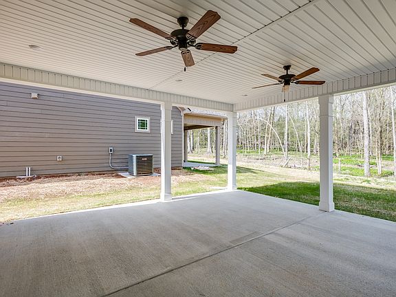 Love this 20x20 covered porch with fans and recessed lights. Great for a large party
