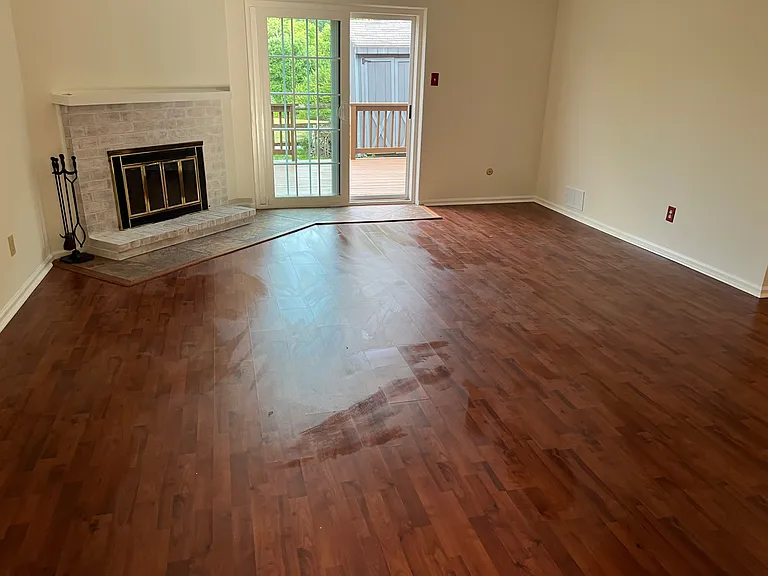 Livingroom space and opens to backyard and deck