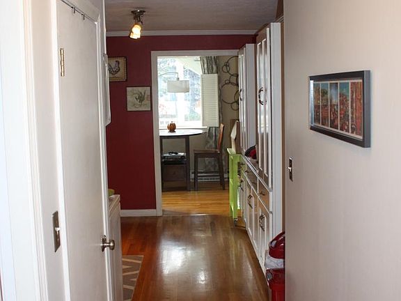 Hallway to Kitchen with 2 large closets