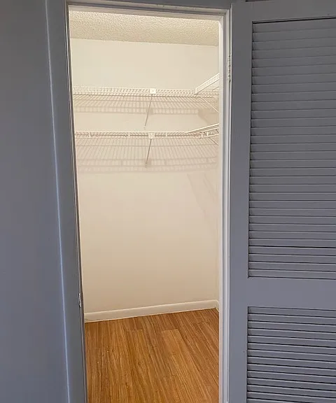 Walk-in closet.