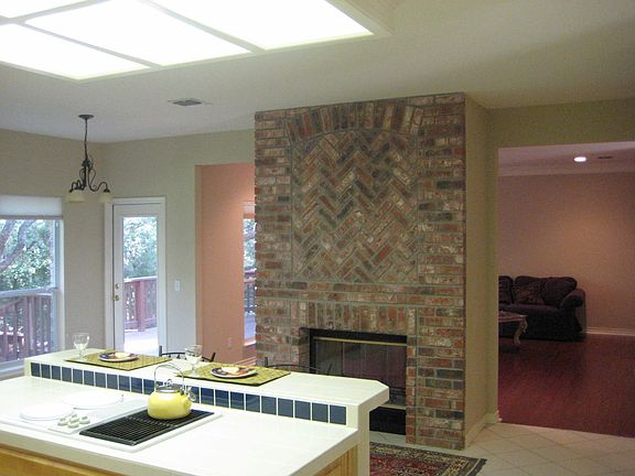 double fireplace