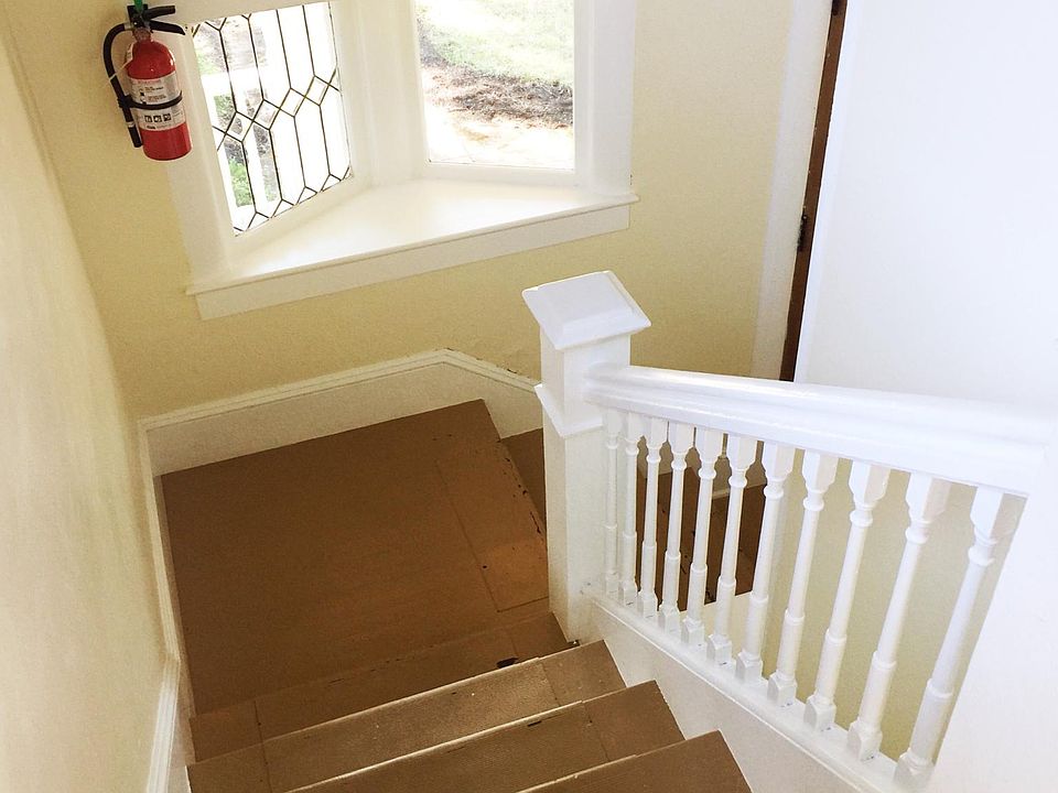 Interior stair access to apartment
