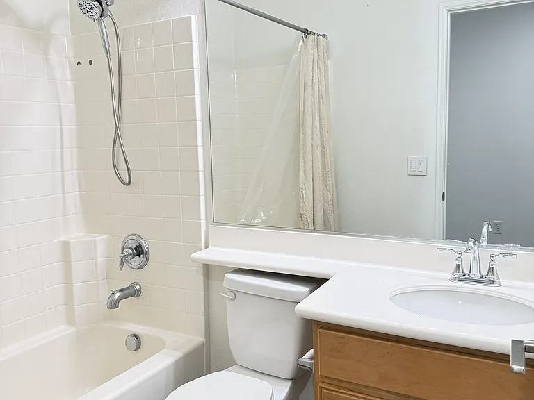 Hallway bathroom