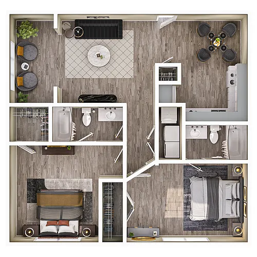 Floor plan B2E Renovated