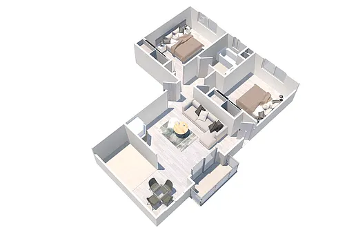 Floor plan Two Bedroom