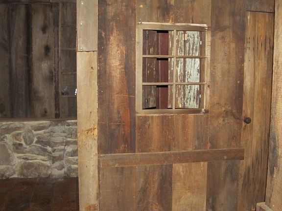 Walls of barn wood