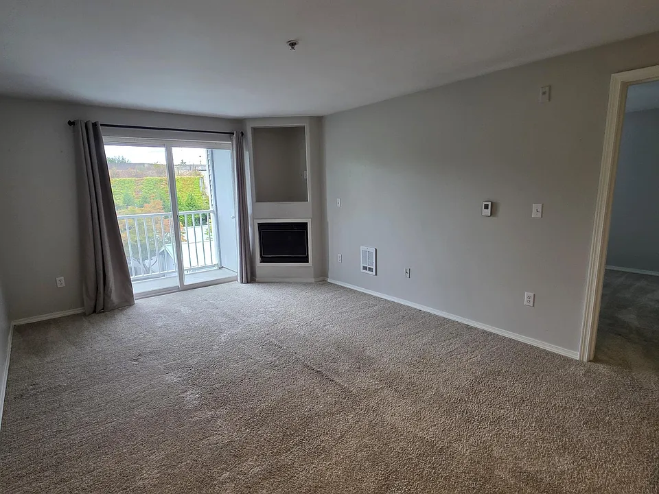 Living room with gas fireplace