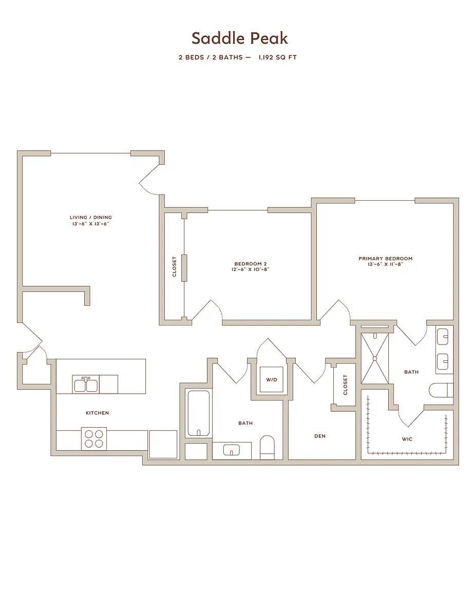 Floor plan Saddle Peak