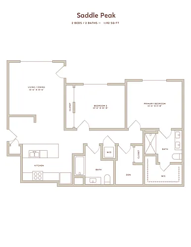 Floor plan Saddle Peak