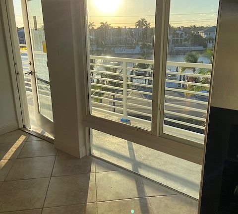 Dinette Window at sunset