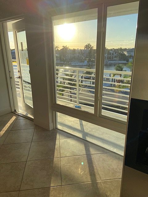 Dinette Window at sunset