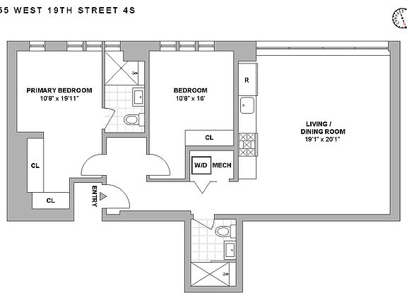 2nd image of 455 W 19th St APT 4S
