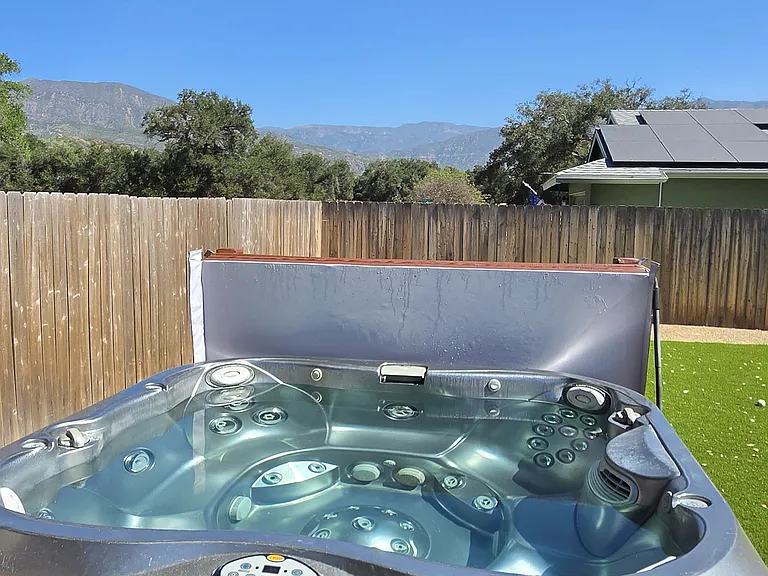 Six person Jacuzzi spa.