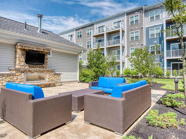 Enjoy the sun in the courtyard