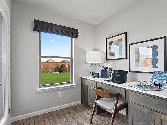 Study Home Office in the Oscar home plan by Trophy Signature Homes - REPRESENTATIVE PHOTO