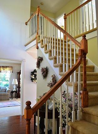2-Story Foyer with Turned Staircase
