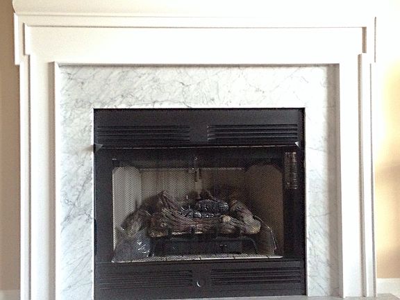 Fireplace never been used