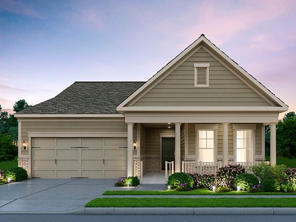 Abbeyville Exterior Rendering - Elevation 3 at Montebello in Sterling, VA.