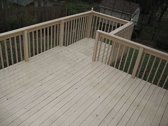 Deck off sun room