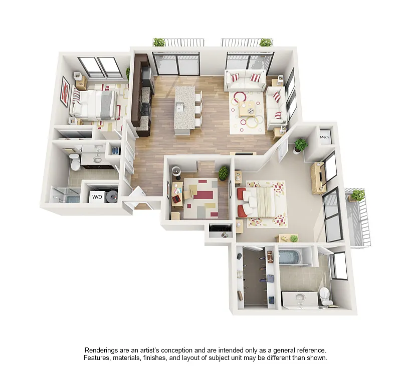 Floor plan The Soref with Den