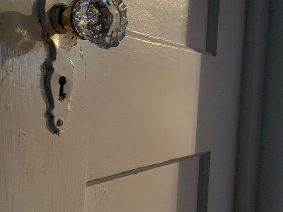 Charming glass doorknobs