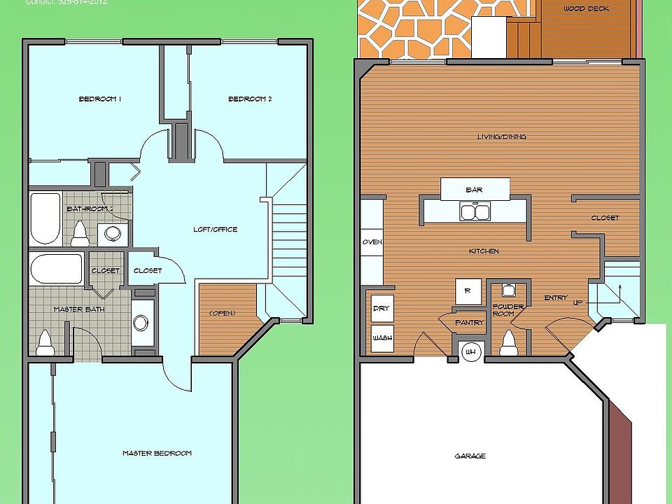 First and Second Floor Plans