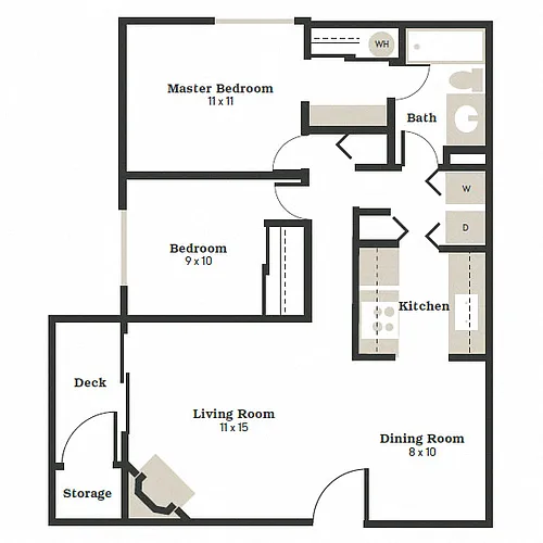 Floor plan 2x1 - Foliage