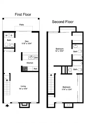 Floor plan B5 + Den