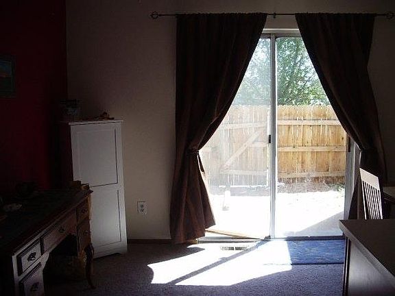 Dining area and back door