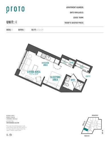 Floor plan Studio-K