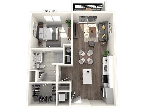 Floor plan 1C