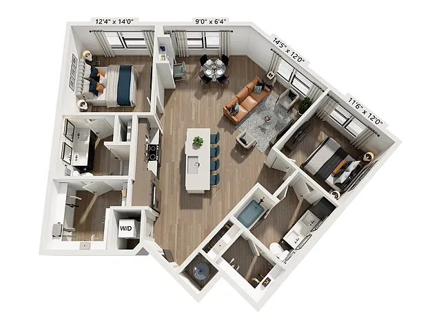 Floor plan B61