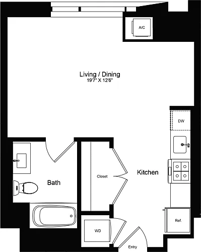 Floor plan Studio N