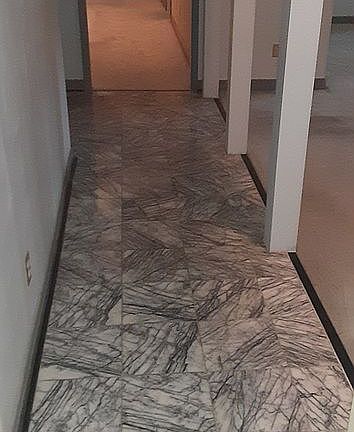Marble flooring