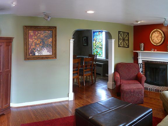 Family room with fireplace