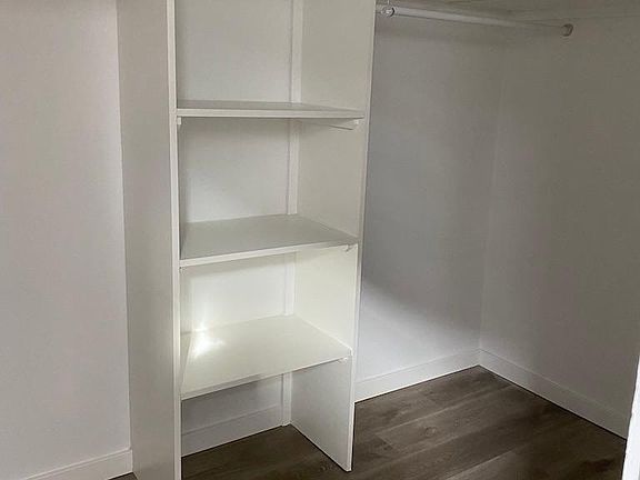 Large walk in closet off of the bedroom