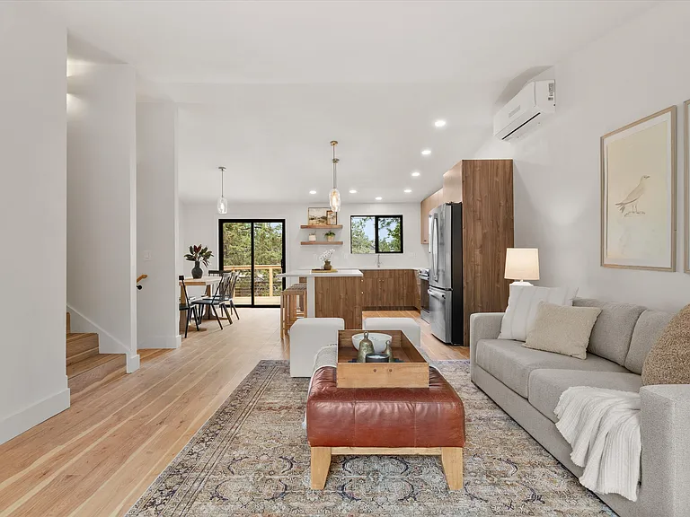 Staged, rental is unfurnished