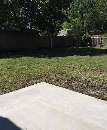 Nice backyard, fenced in with a new patio!